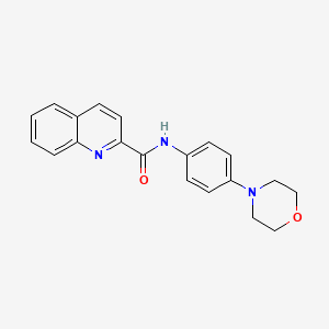 molecular formula C20H19N3O2 B10801311 N-(4-Morpholinophenyl)quinoline-2-carboxamide 