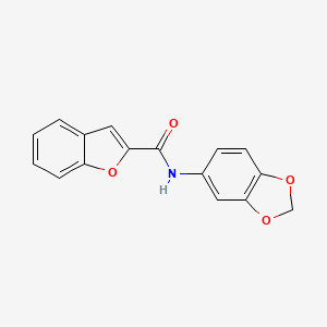 N-(benzo[d][1,3]dioxol-5-yl)benzofuran-2-carboxamide