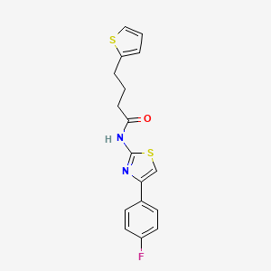 N-(4-(4-Fluorophenyl)thiazol-2-yl)-4-(thiophen-2-yl)butanamide