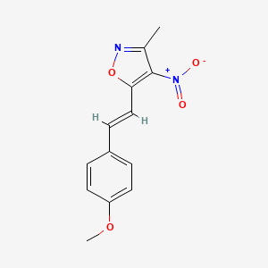 5-(4-Methoxystyryl)-3-methyl-4-nitroisoxazole