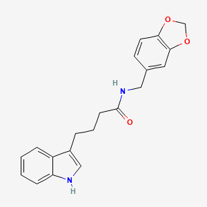 N-(1,3-benzodioxol-5-ylmethyl)-4-(1H-indol-3-yl)butanamide