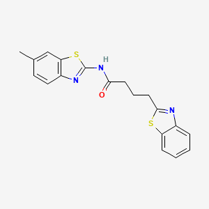 4-(Benzo[d]thiazol-2-yl)-N-(6-methylbenzo[d]thiazol-2-yl)butanamide