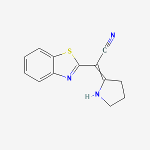 2-(1,3-Benzothiazol-2-yl)-2-pyrrolidin-2-ylideneacetonitrile