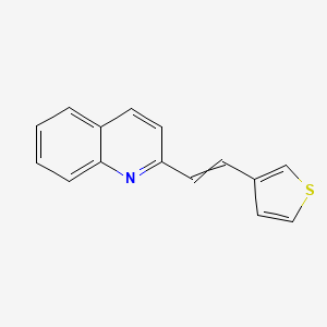 2-(2-Thiophen-3-ylethenyl)quinoline