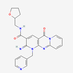 2-Imino-10-oxo-1-pyridin-3-ylmethyl-1,10-dihydro-2H-1,9,10a-triaza-anthracene-3-carboxylic acid (tetrahydro-furan-2-ylmethyl)-amide