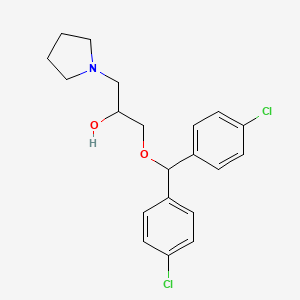 1-[Bis(4-chlorophenyl)methoxy]-3-pyrrolidin-1-ylpropan-2-ol