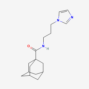 N-(3-imidazol-1-ylpropyl)adamantane-1-carboxamide