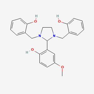 2-[1,3-Bis(2-hydroxybenzyl)-2-imidazolidinyl]-4-methoxyphenol