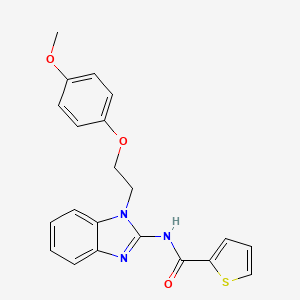 N-{1-[2-(4-methoxyphenoxy)ethyl]-1H-benzimidazol-2-yl}thiophene-2-carboxamide