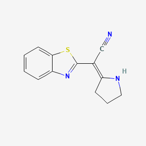 2-(Benzo[d]thiazol-2-yl)-2-(pyrrolidin-2-ylidene)acetonitrile