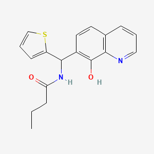 N-[(8-hydroxyquinolin-7-yl)-thiophen-2-ylmethyl]butanamide