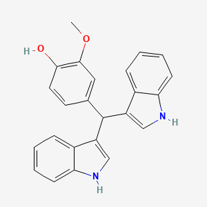 4-[bis(1H-indol-3-yl)methyl]-2-methoxyphenol