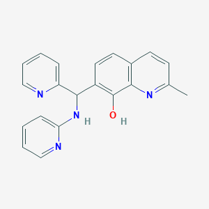 2-Methyl-7-[pyridin-2-yl(pyridin-2-ylamino)methyl]quinolin-8-ol