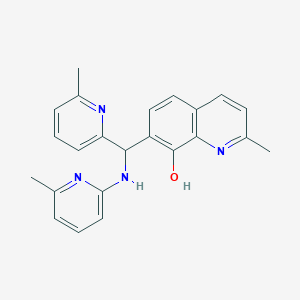 2-Methyl-7-{(6-methylpyridin-2-yl)[(6-methylpyridin-2-yl)amino]methyl}quinolin-8-ol