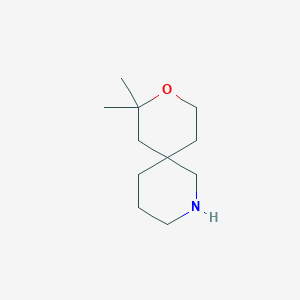 9-Oxa-2-azaspiro[5.5]undecane, 8,8-dimethyl-