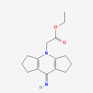 ethyl (8-imino-2,3,5,6,7,8-hexahydrodicyclopenta[b,e]pyridin-4(1H)-yl)acetate