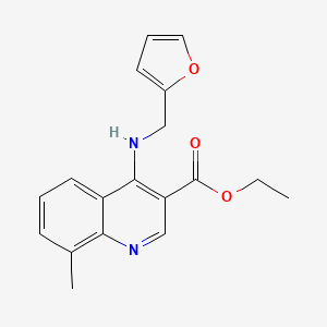 Ethyl 4-[(furan-2-ylmethyl)amino]-8-methylquinoline-3-carboxylate