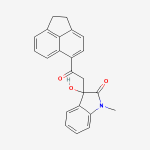 3-[2-(1,2-dihydroacenaphthylen-5-yl)-2-oxoethyl]-3-hydroxy-1-methyl-1,3-dihydro-2H-indol-2-one