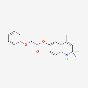 2,2,4-Trimethyl-1,2-dihydroquinolin-6-yl phenoxyacetate