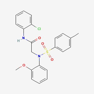 N-(2-Chlorophenyl)-2-[N-(2-methoxyphenyl)4-methylbenzenesulfonamido]acetamide