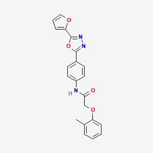 N-{4-[5-(furan-2-yl)-1,3,4-oxadiazol-2-yl]phenyl}-2-(2-methylphenoxy)acetamide