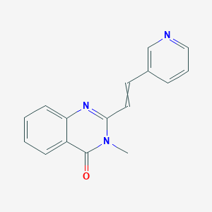 3-Methyl-2-(2-pyridin-3-ylethenyl)quinazolin-4-one