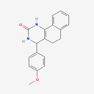 4-(4-methoxyphenyl)-3,4,5,6-tetrahydro-1H-benzo[h]quinazolin-2-one