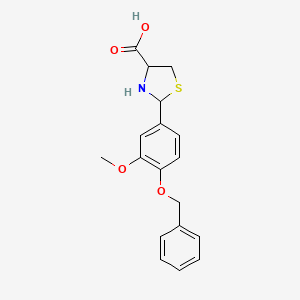 2-[4-(Benzyloxy)-3-methoxyphenyl]-1,3-thiazolidine-4-carboxylic acid