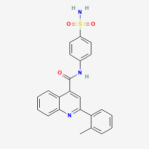 2-(2-methylphenyl)-N-(4-sulfamoylphenyl)quinoline-4-carboxamide