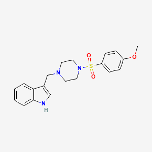 3-((4-((4-Methoxyphenyl)sulfonyl)piperazin-1-yl)methyl)-1H-indole