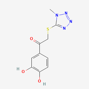 1-(3,4-dihydroxyphenyl)-2-[(1-methyl-1H-tetrazol-5-yl)sulfanyl]ethanone