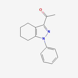 molecular formula C15H16N2O B10801909 1-(1-Phenyl-4,5,6,7-tetrahydro-1H-indazol-3-yl)ethan-1-one 