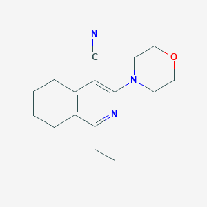 1-Ethyl-3-(morpholin-4-yl)-5,6,7,8-tetrahydroisoquinoline-4-carbonitrile