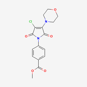 Methyl 4-(3-chloro-4-morpholino-2,5-dioxo-2,5-dihydro-1H-pyrrol-1-yl)benzoate