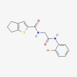 N-[2-(2-bromoanilino)-2-oxoethyl]-5,6-dihydro-4H-cyclopenta[b]thiophene-2-carboxamide