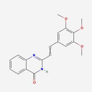 2-[2-(3,4,5-trimethoxyphenyl)ethenyl]-3H-quinazolin-4-one