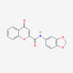 N-(1,3-benzodioxol-5-yl)-4-oxochromene-2-carboxamide