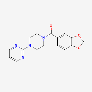 2-[4-(1,3-Benzodioxol-5-ylcarbonyl)-1-piperazinyl]pyrimidine