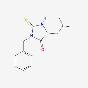 molecular formula C14H18N2OS B10802108 3-Benzyl-5-isobutyl-2-thioxo-4-imidazolidinone 