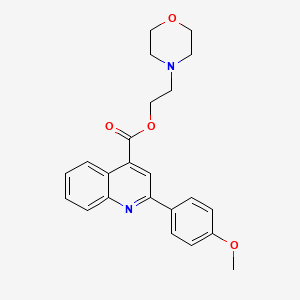 2-Morpholin-4-ylethyl 2-(4-methoxyphenyl)quinoline-4-carboxylate