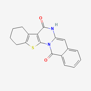 3-thia-1,12-diazapentacyclo[11.8.0.02,10.04,9.015,20]henicosa-2(10),4(9),13,15,17,19-hexaene-11,21-dione