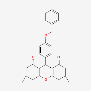 9-[4-(Benzyloxy)phenyl]-3,3,6,6-tetramethyl-2,3,4,5,6,7,8,9-octahydro-1H-xanthene-1,8-dione