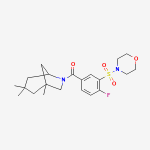 (4-Fluoro-3-morpholin-4-ylsulfonylphenyl)-(1,3,3-trimethyl-6-azabicyclo[3.2.1]octan-6-yl)methanone