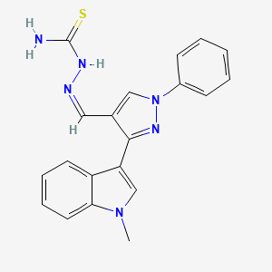 [(Z)-[3-(1-methylindol-3-yl)-1-phenylpyrazol-4-yl]methylideneamino]thiourea