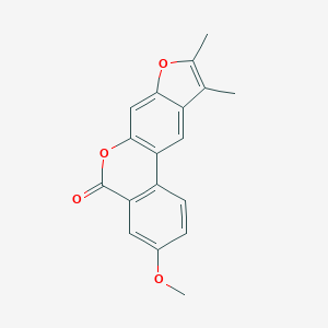 molecular formula C18H14O4 B10802321 3-Methoxy-9,10-dimethyl-[1]benzofuro[6,5-c]isochromen-5-one 