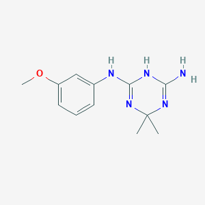 2-N-(3-methoxyphenyl)-4,4-dimethyl-1H-1,3,5-triazine-2,6-diamine