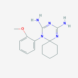 5-(2-Methoxyphenyl)-1,3,5-triazaspiro[5.5]undeca-1,3-diene-2,4-diamine