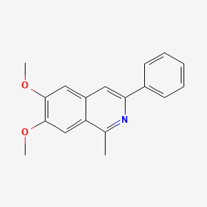 molecular formula C18H17NO2 B10802453 6,7-Dimethoxy-1-methyl-3-phenylisoquinoline CAS No. 52947-33-8