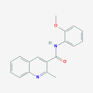 molecular formula C18H16N2O2 B10802514 N-(2-methoxyphenyl)-2-methylquinoline-3-carboxamide 