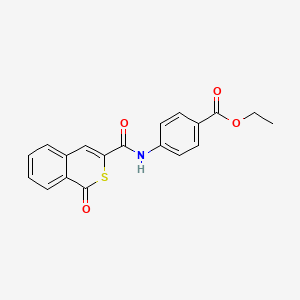 Ethyl 4-[(1-oxoisothiochromene-3-carbonyl)amino]benzoate